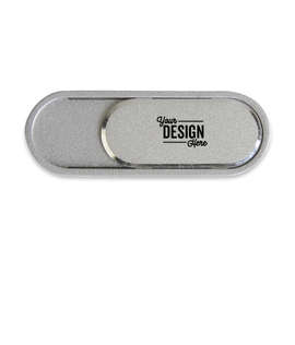 Laser Engraved iCamCover Metal Webcam Cover - Color: Silver
