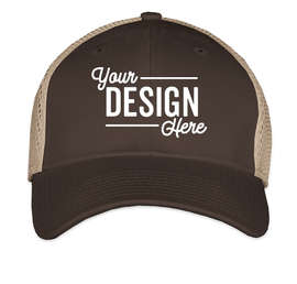 New Era 39THIRTY Stretch Fit Trucker Hat - Color: Chocolate / Khaki