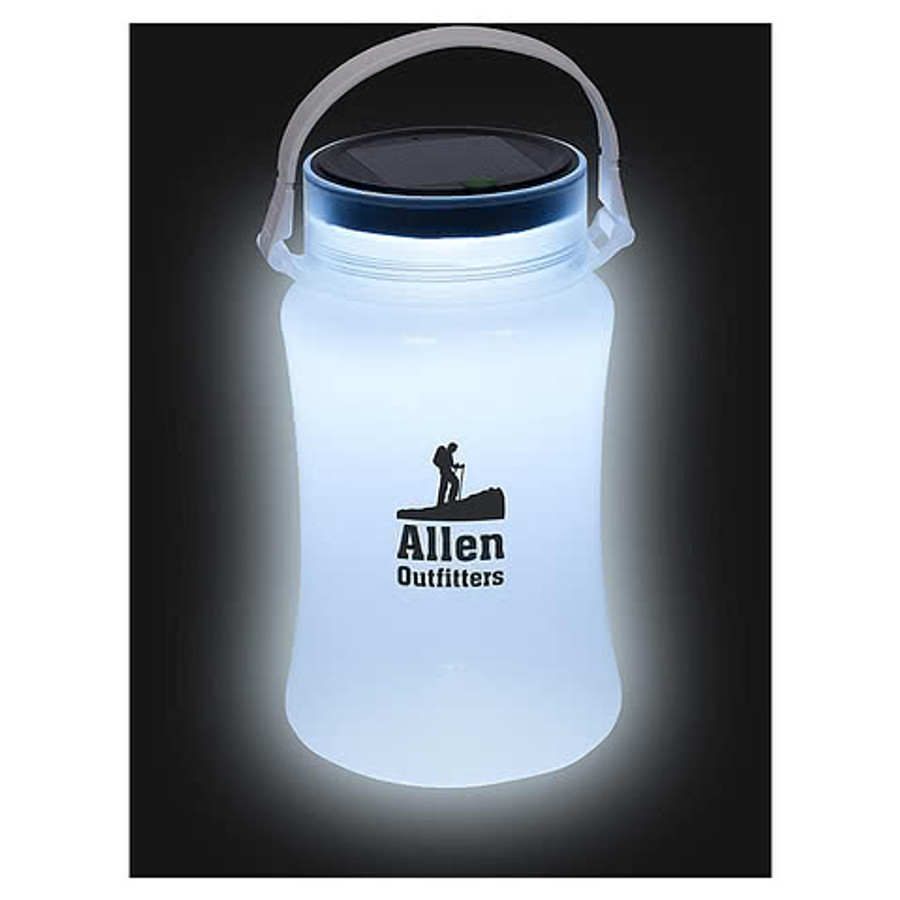 Foldable Waterproof Storage Container with Solar Light in White