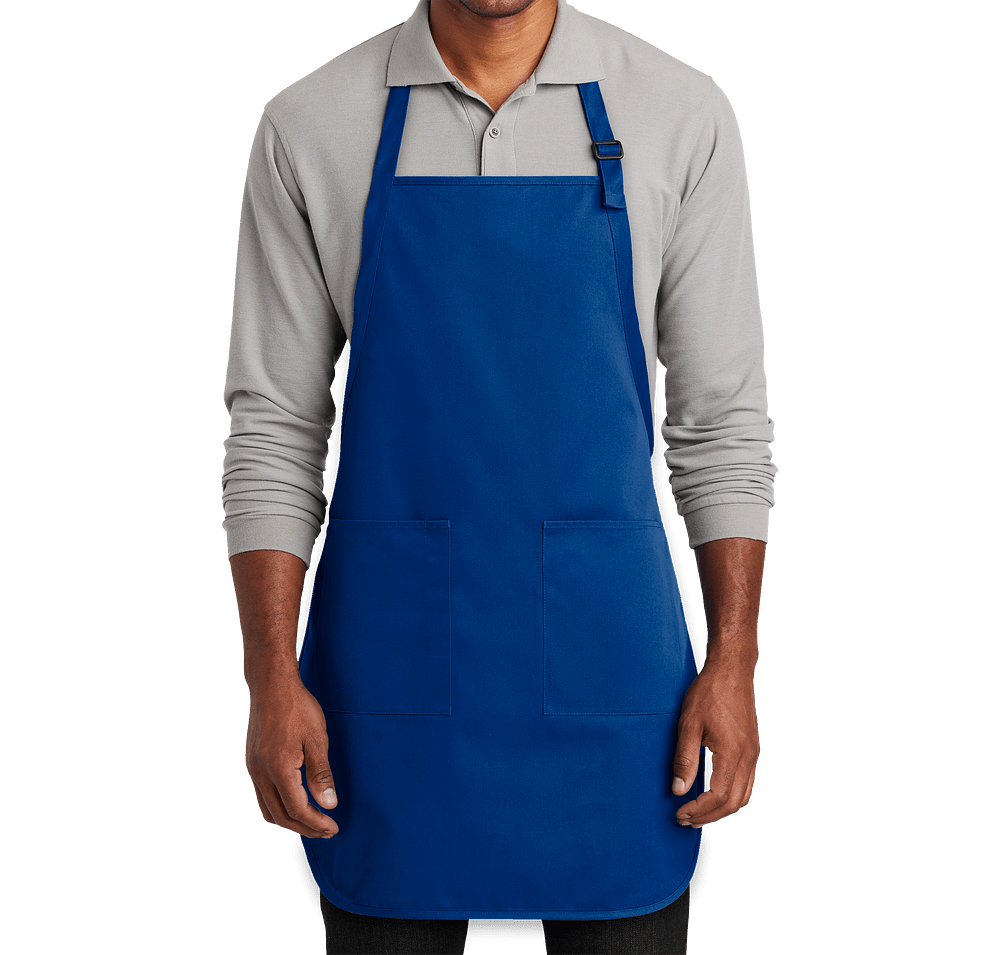 Port Authority Two-Pocket Full Length Apron - Embroidered-default