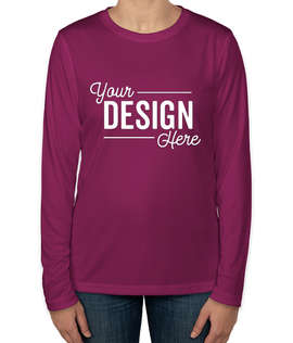 Clique by Cutter & Buck Women's Spin Eco UPF 50 Long Sleeve Performance Shirt - Color: Gala Pink