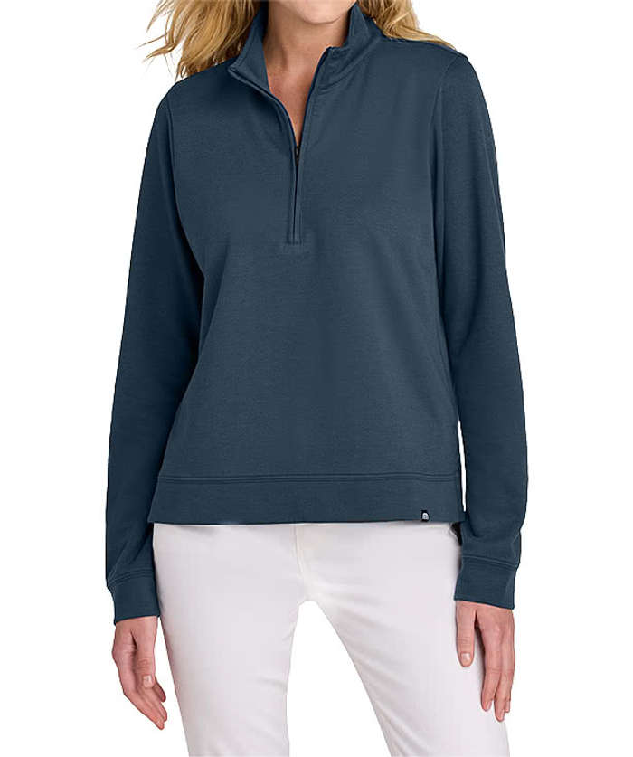 TravisMathew Women's Coveside Lightweight Quarter Zip Sweatshirt