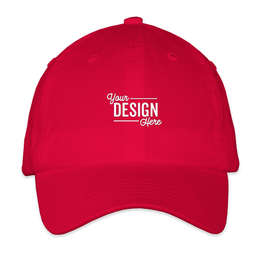 Valucap Youth Bio-Washed Hat - Color: Red
