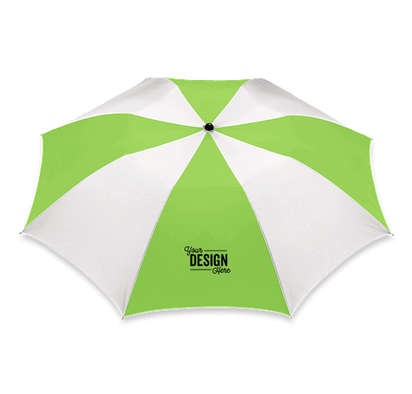 42" Auto Open Folding Umbrella - Lime / White