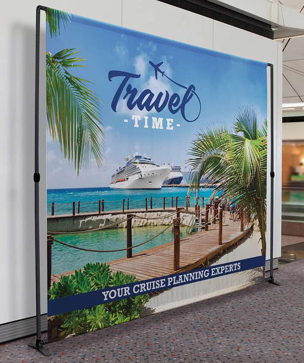 Full Color 118" x 94" Bravo Recycled Single-Sided Banner Kit