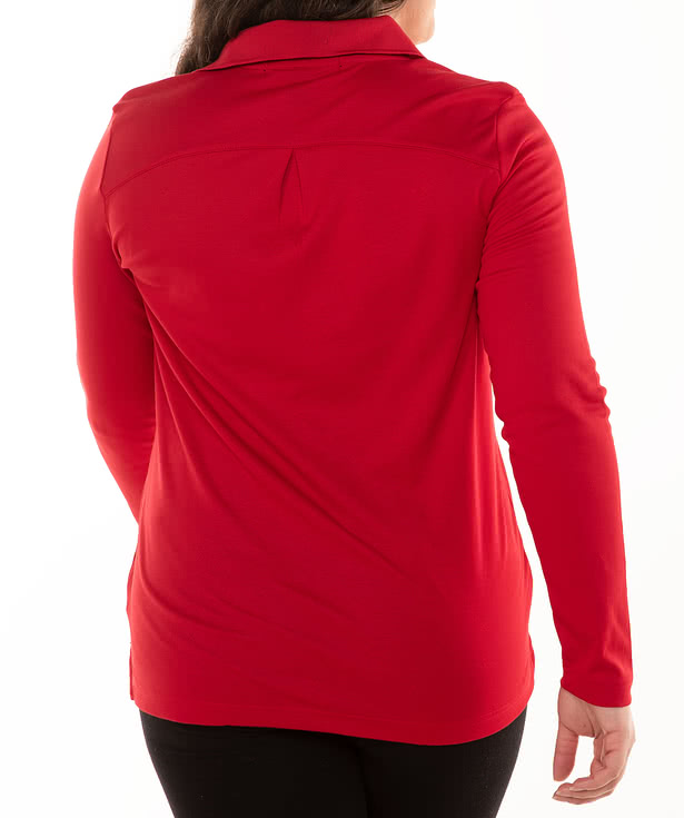 Devon & Jones Women's CrownLux Long Sleeve Performance Polo