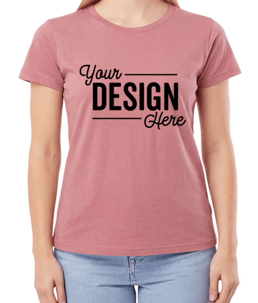 Live & Tell by LAT Women's Fine Jersey Lightweight T-shirt in Mauvelous