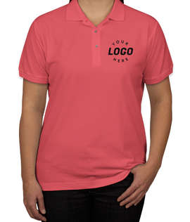 Port Authority Women's Silk Touch Polo - Color: Hibiscus