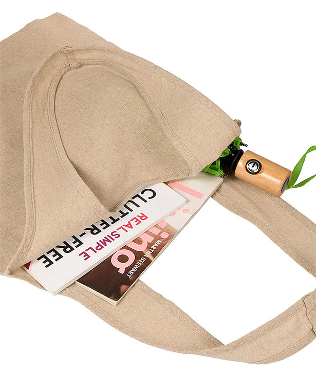 Full Color Bungalow Recycled Cotton Shopper Tote Bag
