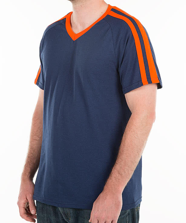 Augusta Shoulder Stripe Jersey T-shirt