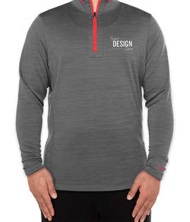 Reebok Circuit Quarter Zip Performance Shirt - Color: Heather Charcoal