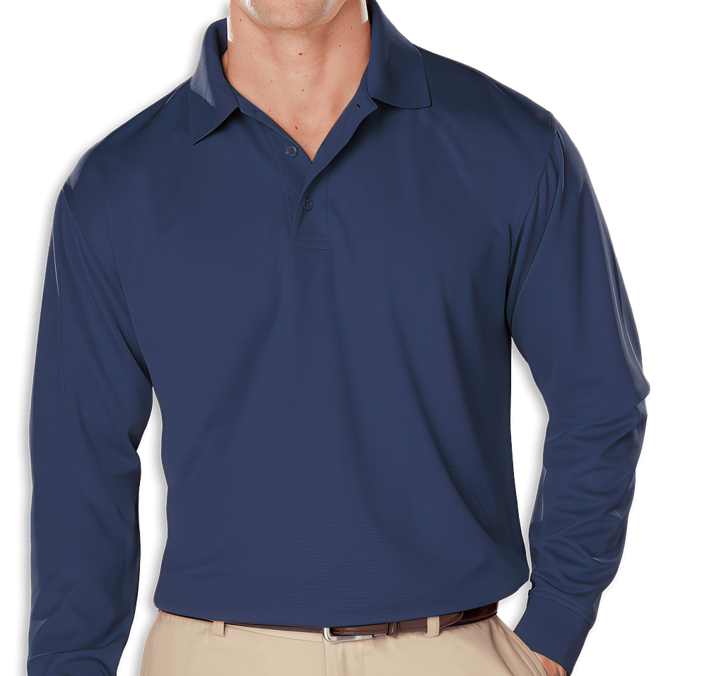 Blue Generation BLU-X-DRI Snag Resistant Long Sleeve Polo - Printed-default