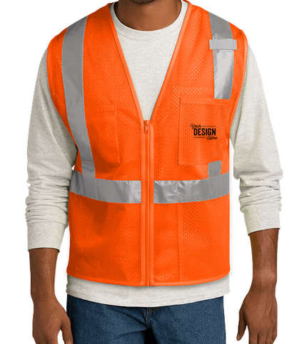 CornerStone Class 2 Mesh Safety Vest - Safety Orange