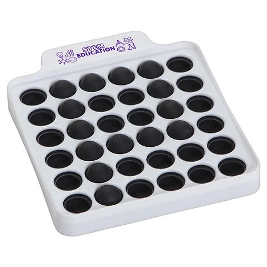 Push Pop Square Bubble Game Stress Reliever in Black