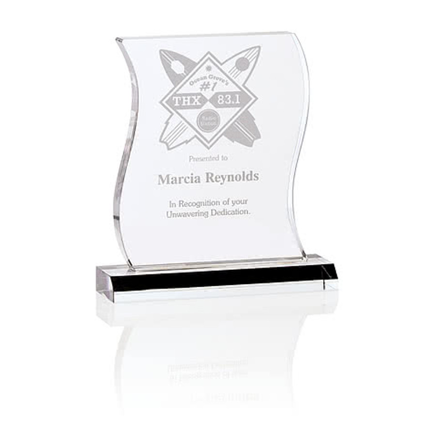 Laser Engraved Metamorphosis Award in Clear