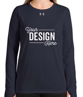 Under Armour Women's Long Sleeve Locker Performance Shirt 2.0 - Color: Midnight Navy
