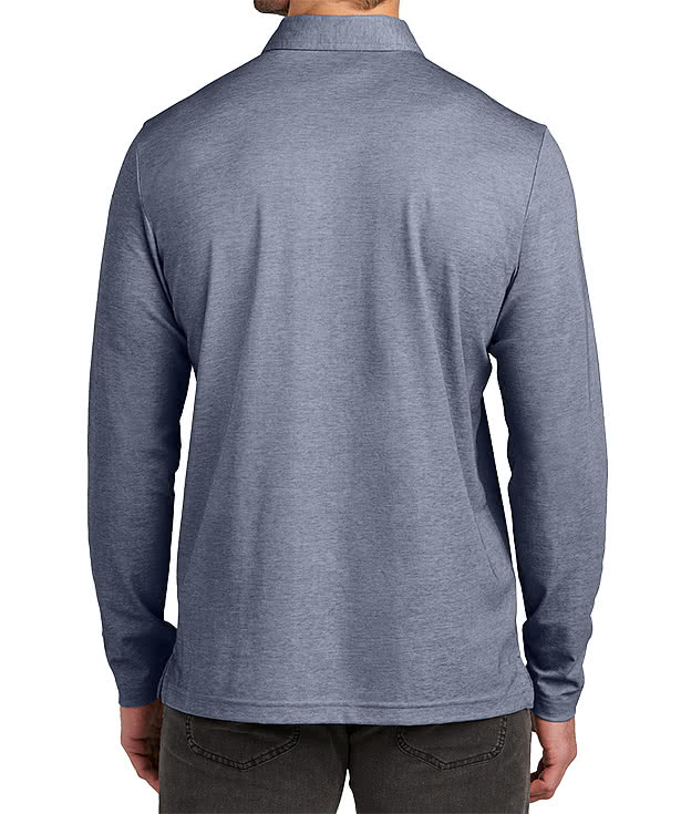 TravisMathew Oceanside Heather Long Sleeve Performance Polo - Printed