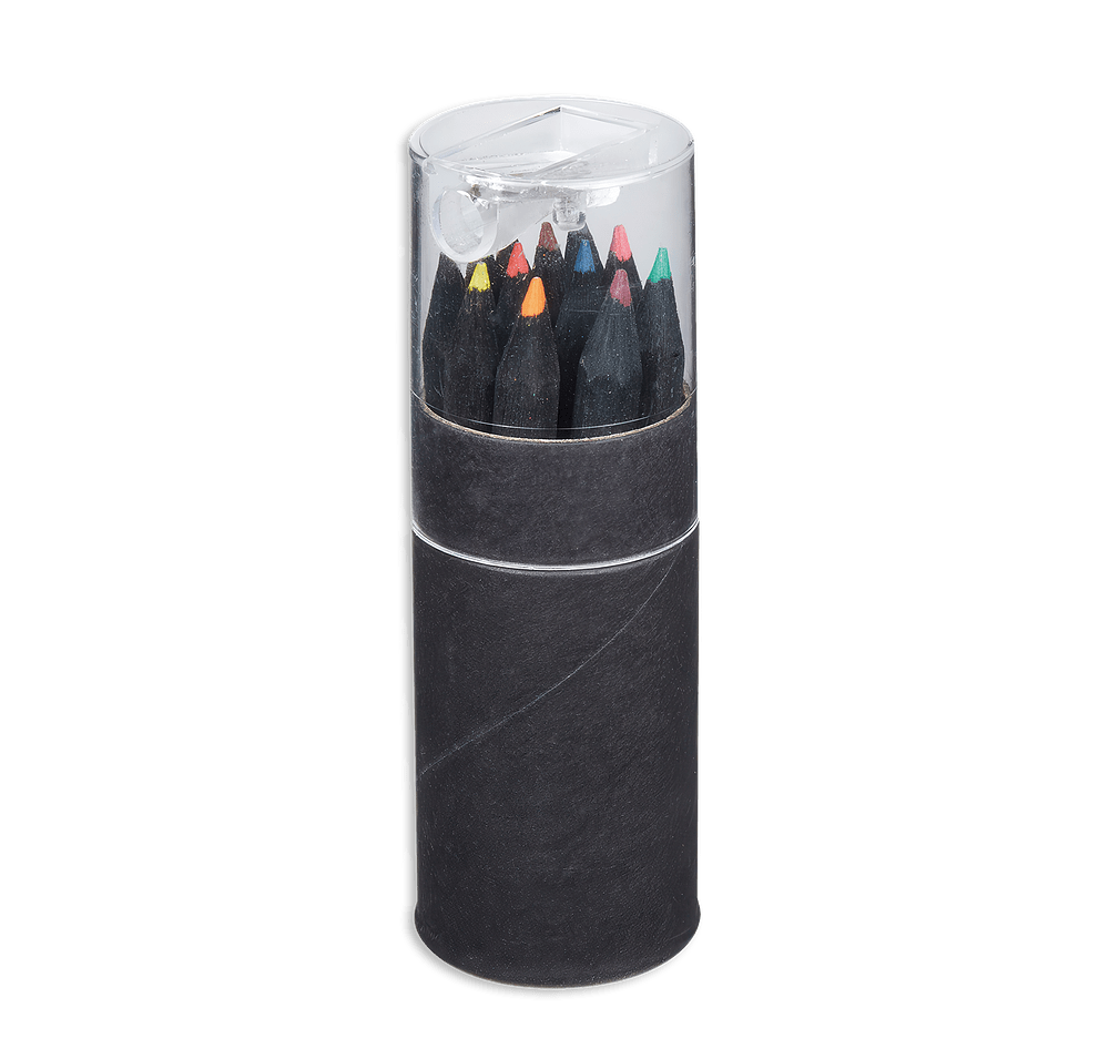 Blackwood 12-Piece Colored Pencil Tube Set with Sharpener-default