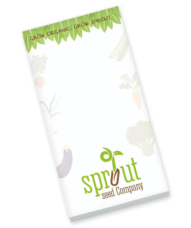 Full Color Souvenir 3" x 6" Scratch Pad - 25 sheets/pad (Case of 250)