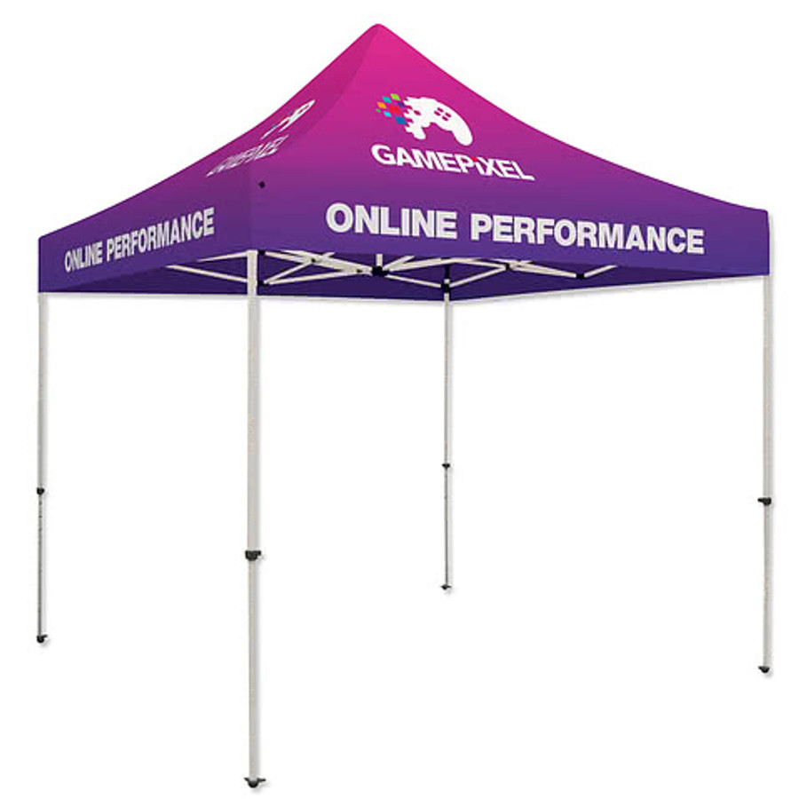Full Color 10' Standard Canopy Tent in Red