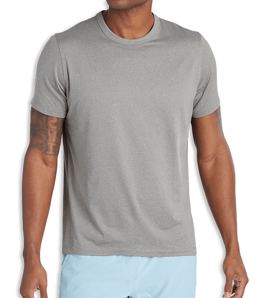 Greatness Wins Core Tech Recycled Performance Shirt in Rustic Metal Heather