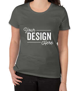 Royal Apparel Women's USA-Made Slim Fit Organic T-shirt - Color: Slate