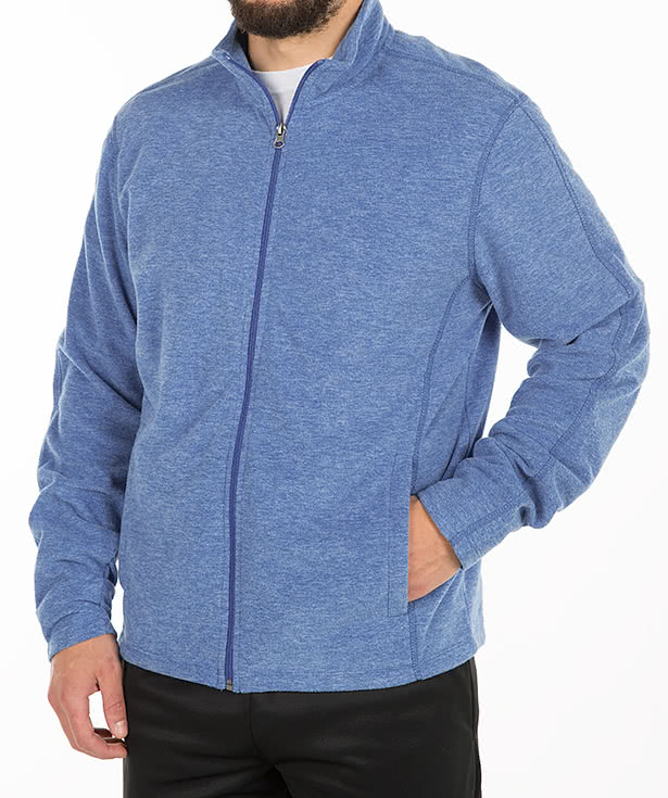 Port Authority Heather Microfleece Full Zip Jacket