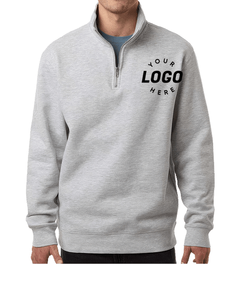 Custom Quarter Zip Sweatshirts: Branded Logo Quarter Zip Designer