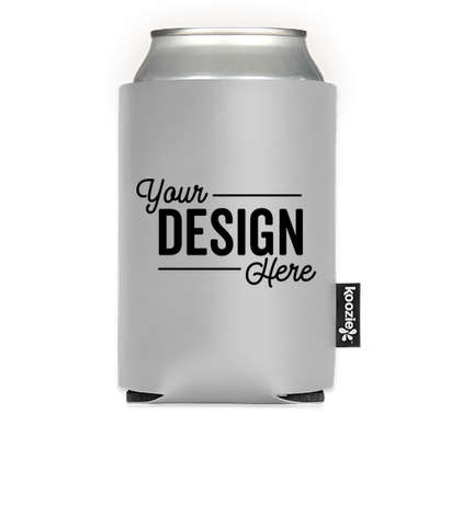 KOOZIE® Deluxe Collapsible Can Kooler - Silver