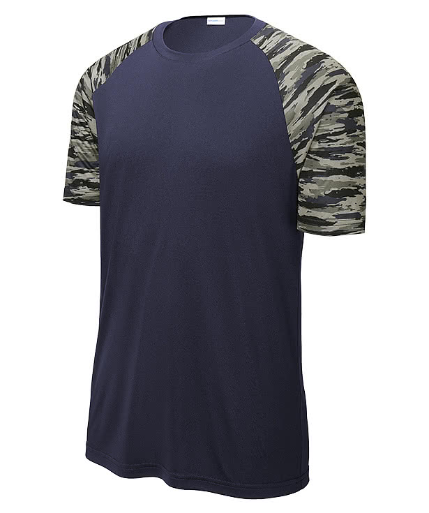 Sport-Tek Drift Camo Colorblock Performance Shirt