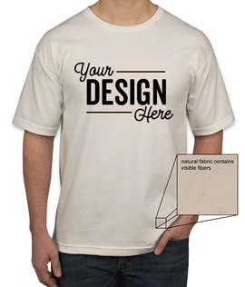 Bayside USA-Made 100% Cotton T-shirt - Color: Natural