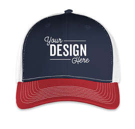 Outdoor Cap Ultimate Trucker Hat - Color: Navy / Cardinal / White