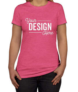 Bella + Canvas Women's Slim Fit Favorite T-shirt - Color: Heather Raspberry
