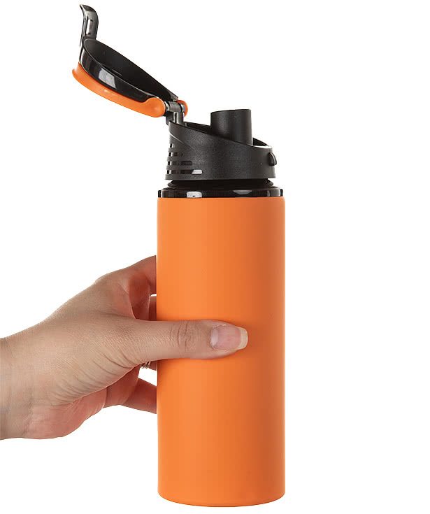 24 oz. Velvet Touch Aluminum Flip-Top Water Bottle