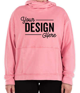 Charles River Women's Laconia Pullover Hoodie - Color: Crystal Pink