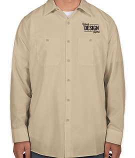 Canada - Red Kap Long Sleeve Industrial Work Shirt - Color: Light Tan
