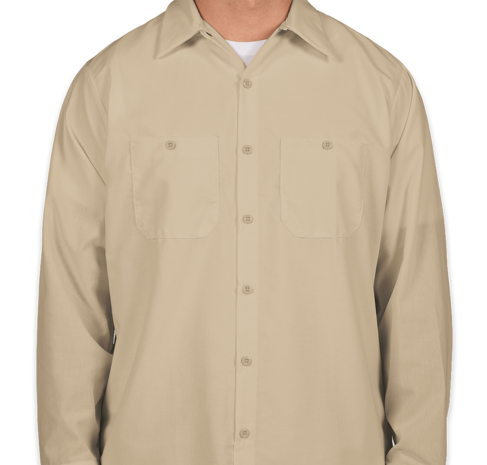 Red Kap Tall Long Sleeve Industrial Work Shirt-default
