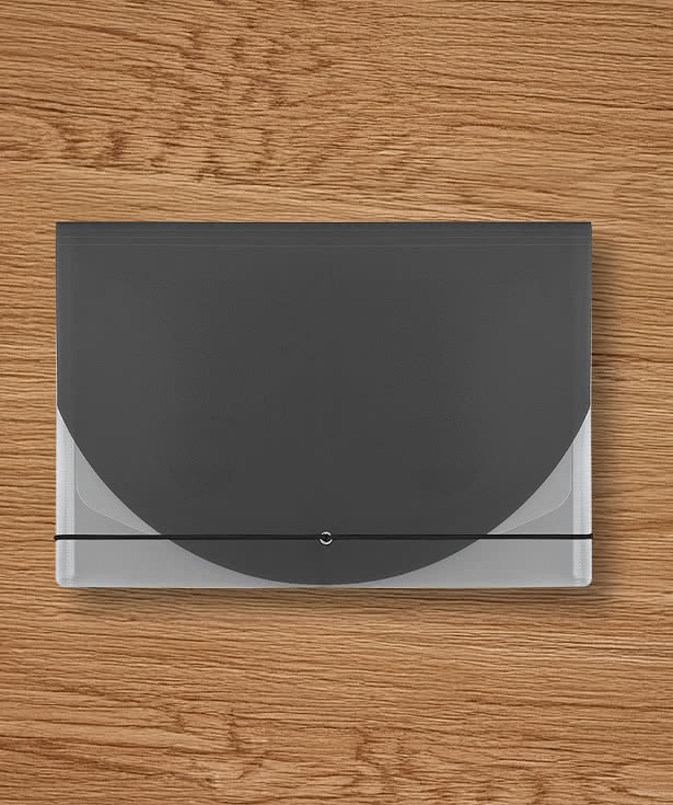 Color Flap Translucent Document Holder