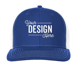 Richardson Twill Back Snapback Hat - Color: Royal / White