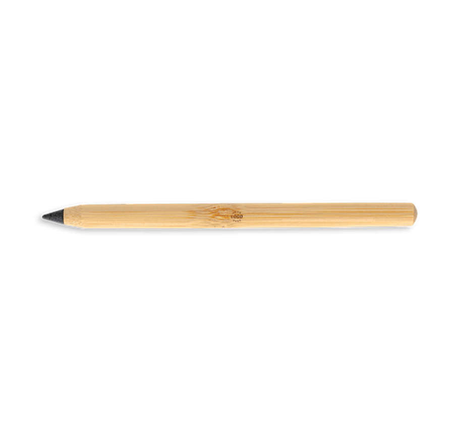 Laser Engraved Tree-Free Bamboo Infinity Pencil in Brown