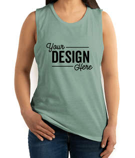 Next Level Women's Slim Fit Festival Muscle Tank - Color: Stonewash Green