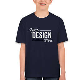 Canada - Fruit of the Loom Youth 100% Cotton T-shirt - Color: J. Navy