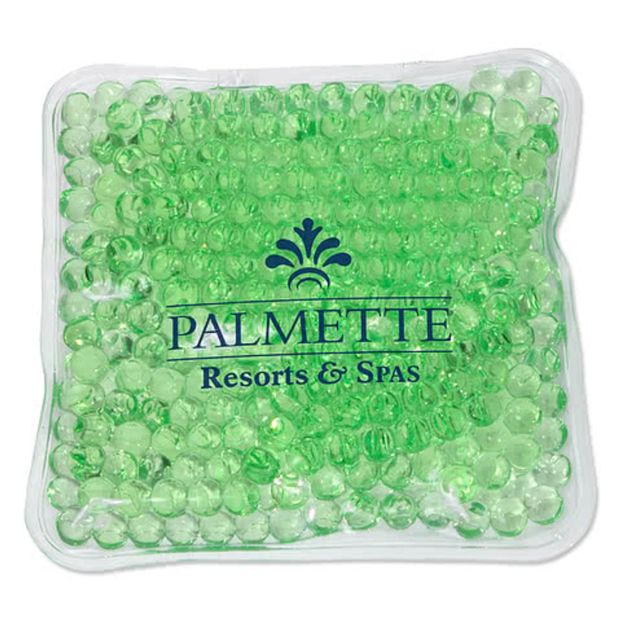 Square Aqua Pearls Hot/Cold Pack in Pink