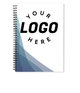 Gradient Waves JournalBooks ® Spiral Notebook - Color: Teal