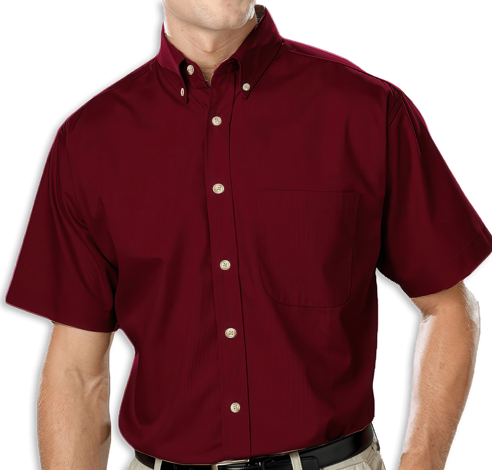 Blue Generation Superblend Poplin Short Sleeve Dress Shirt - Embroidered-default