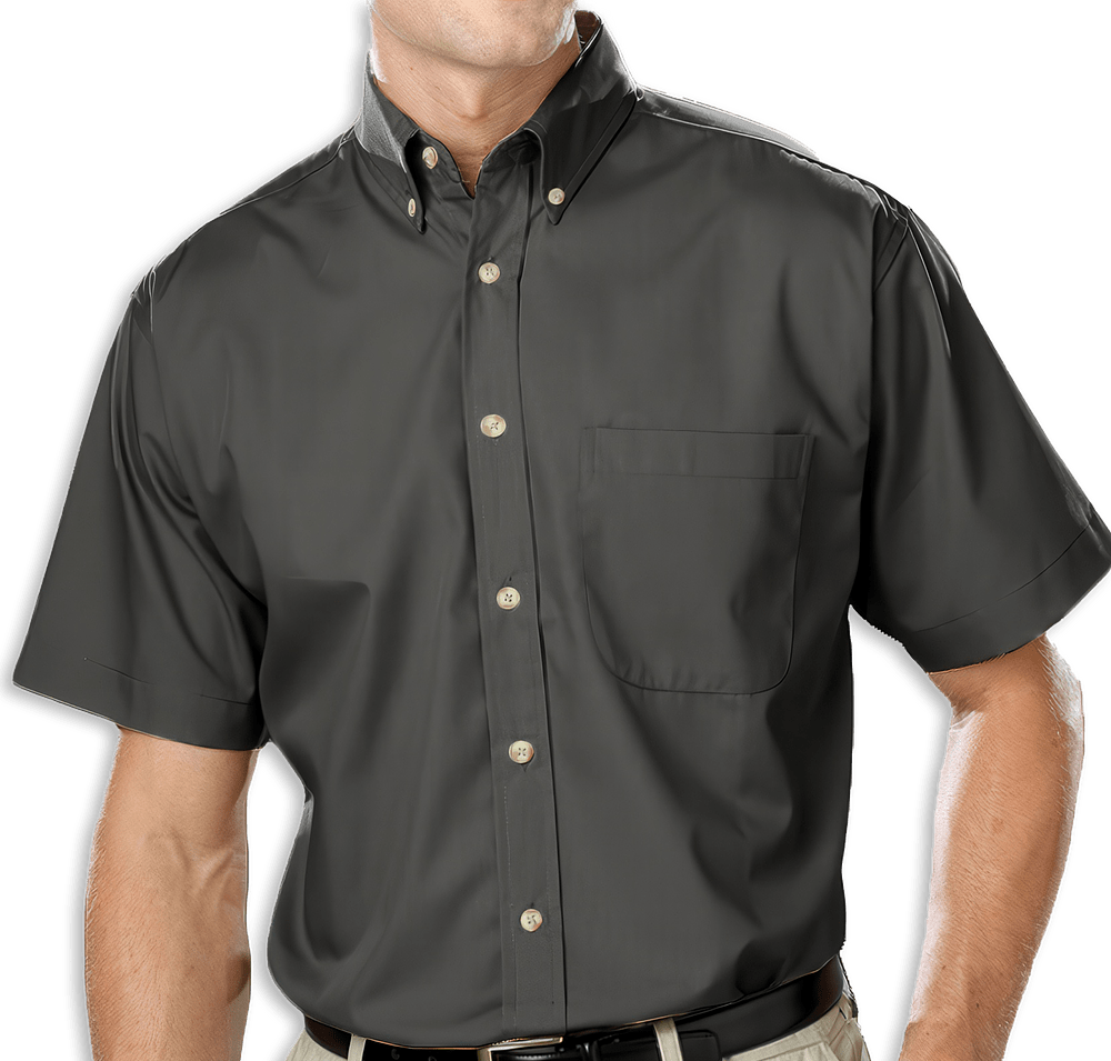 Blue Generation Superblend Poplin Short Sleeve Dress Shirt - Embroidered-default