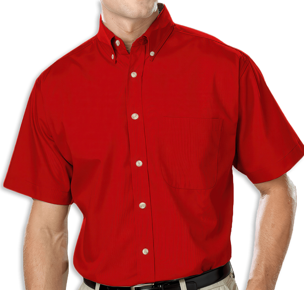 Blue Generation Superblend Poplin Short Sleeve Dress Shirt - Embroidered-default