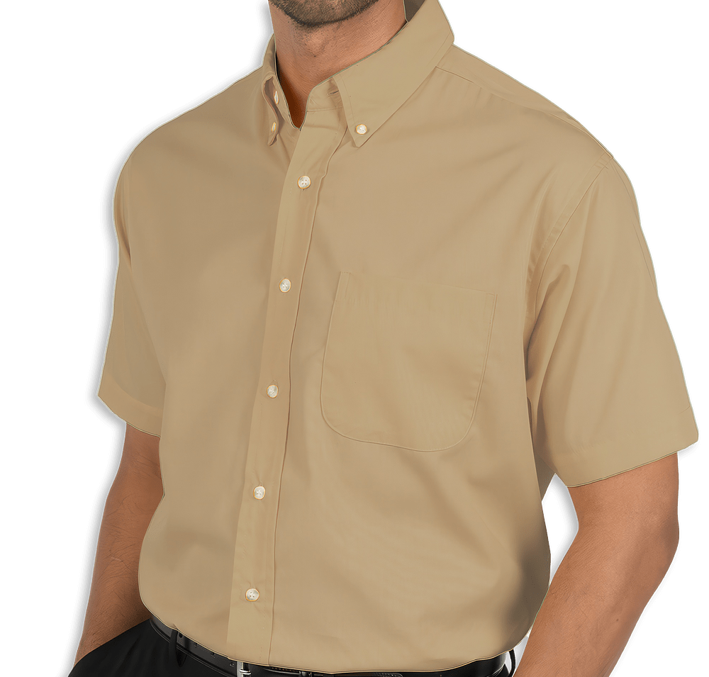 Blue Generation Superblend Poplin Short Sleeve Dress Shirt - Embroidered-default