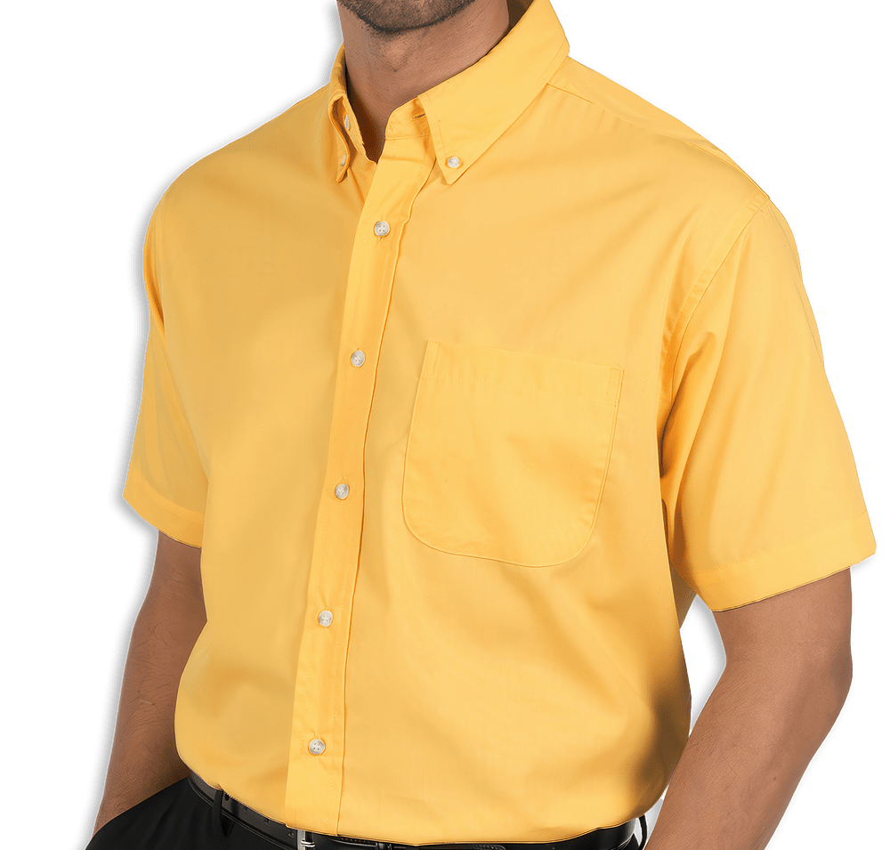 Blue Generation Superblend Poplin Short Sleeve Dress Shirt - Embroidered-default