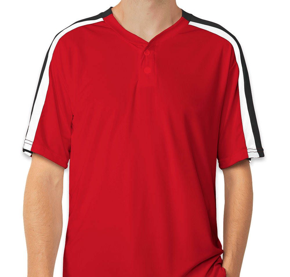 Augusta Colorblock Baseball Henley-default
